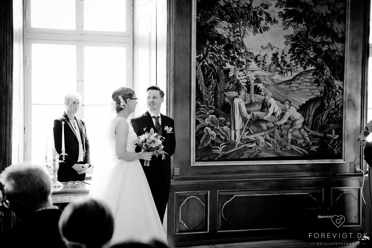 Fotografering af bryllup på Hvidkilde Gods