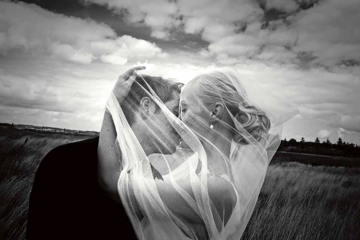 professionelle bryllupsfotograf i Dronninglund